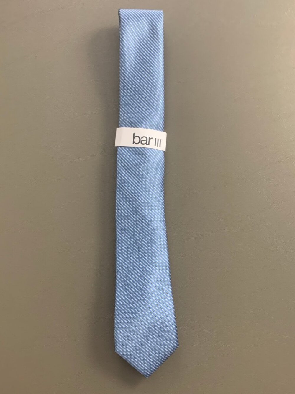 Bar III Men's 2.5'' 100% Polyester Slim Neck Tie, Blue Carlisle Stripe